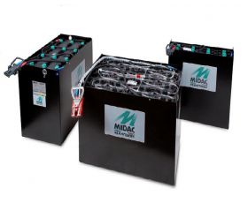 Ắc quy xe nâng Hiệu Midac xuất xứ ITALIA